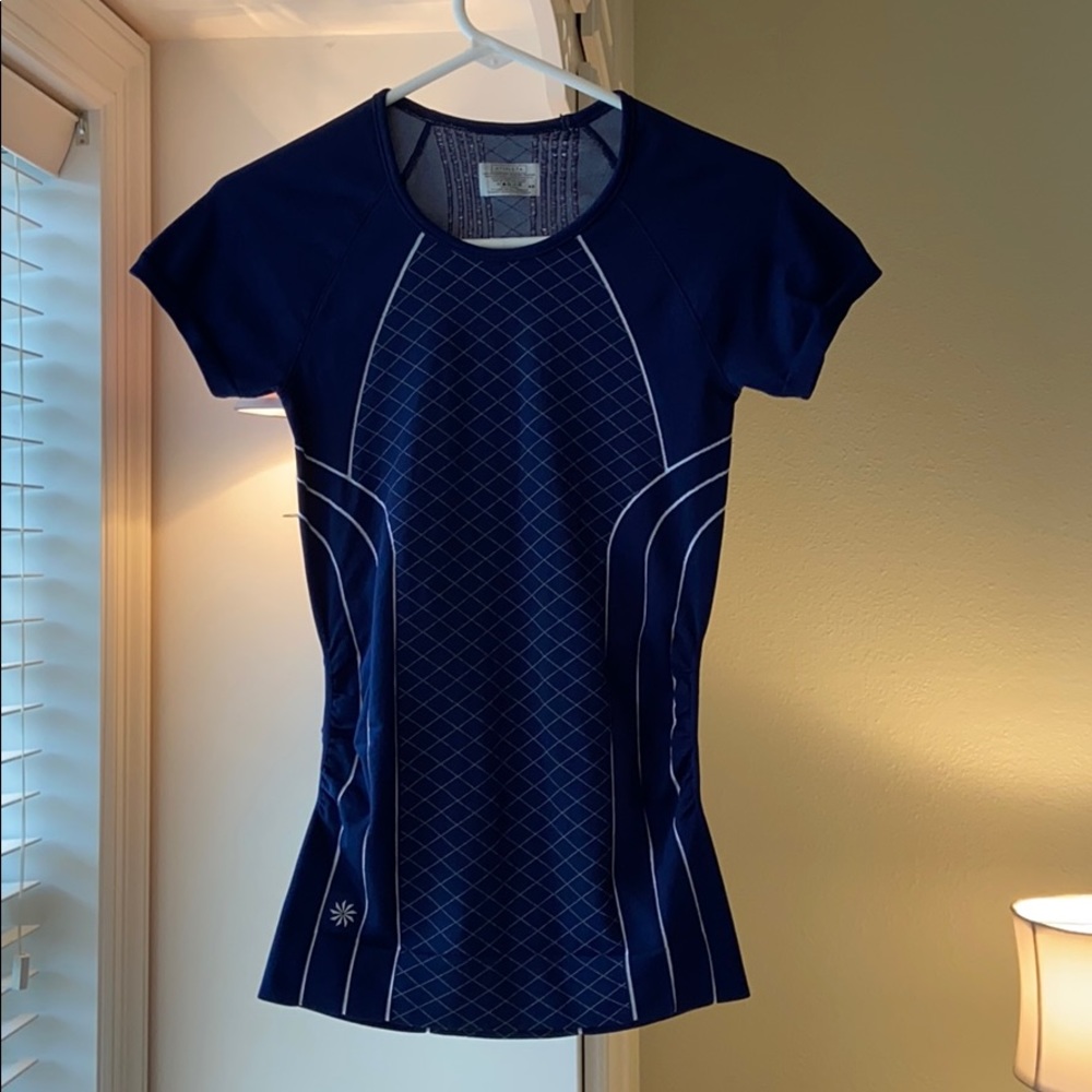 Athleta Speedlight Tee in Navy / White - Picture 2 of 6
